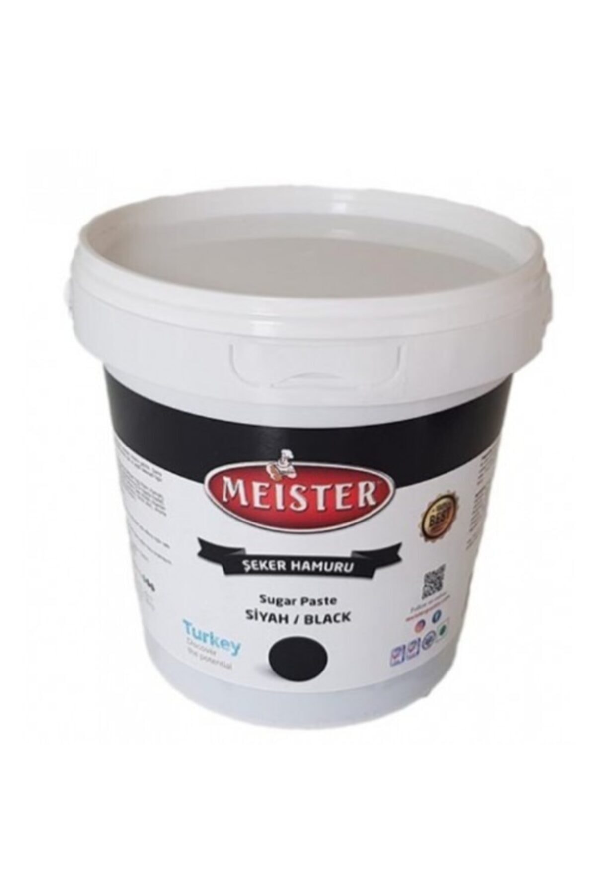Meister Şeker Hamuru Siyah 2.5 Kilo (8 Adet)